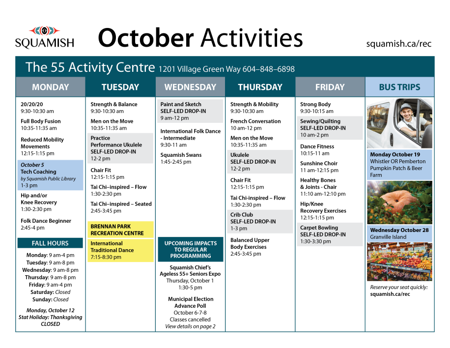 October calendar