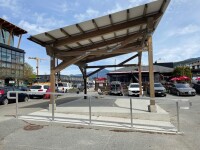 Wheelchair accessible covered space at the Squamish Farmers’ Market.