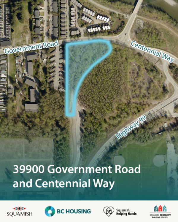 Map outlining the property at 39900 Government Road