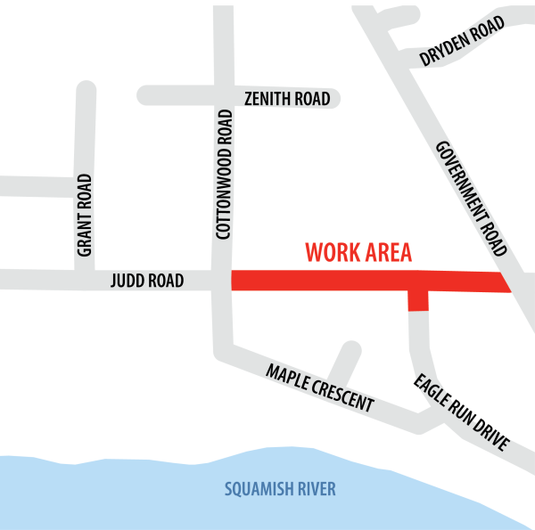 Map of work area