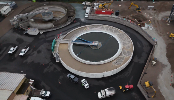 New circular bioreactor clarifier.