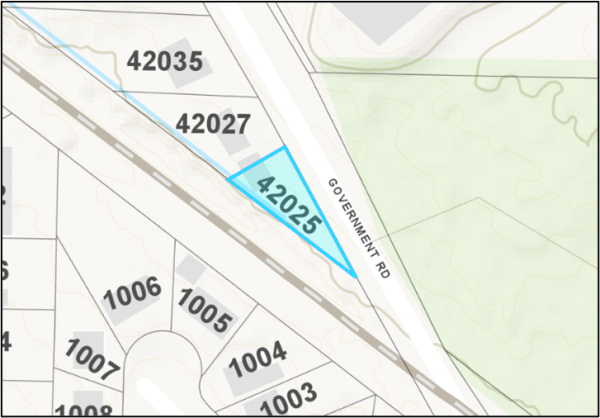 Map of 42025 government road