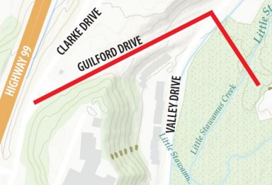 Guilford sanitary forcemain project map august 2019