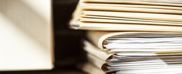 close up of files and file folders on a desk top i 2025 04 03 02 32 55 utc