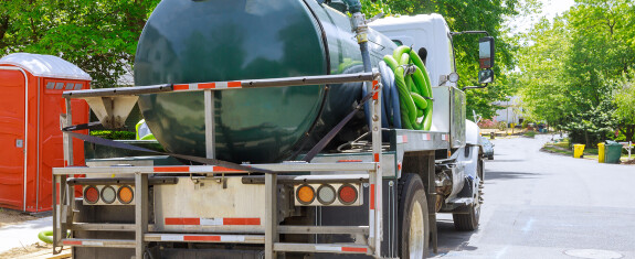vacuum waste truck on the cleaning process portabl 2025 03 27 06 09 40 utc